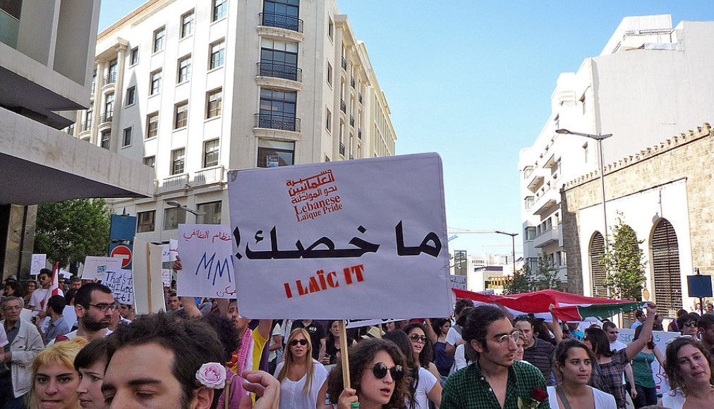Une manifestation en faveur de la laïcité au Liban en 2010 Une manifestation en faveur de la laïcité au Liban en 2010 / ©Wikimedia Commons/Shakeeb Al-Jabri/CC BY-SA 2.0