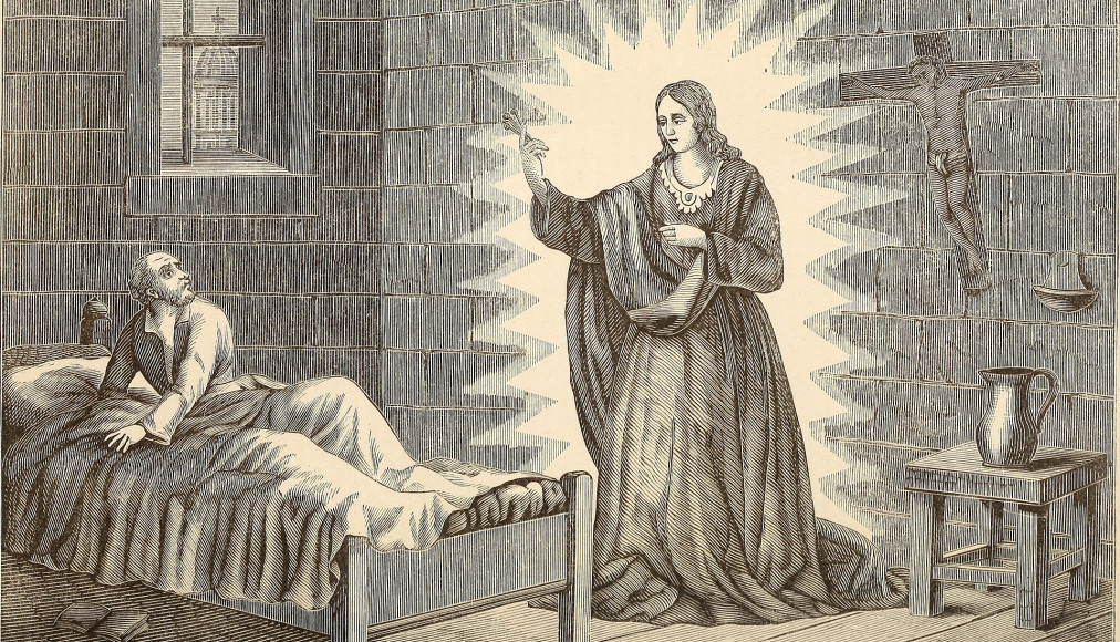 La pseudo apparition de la Vierge à un Dominicain de Berne en 1507. La pseudo apparition de la Vierge à un Dominicain de Berne en 1507. / ©Domaine public